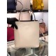 Prada White Saffiano North South Double Medium Bag High