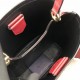 Prada Red Saffiano North South Double Medium Bag High