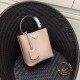 Prada Nude Saffiano North South Double Medium Bag High