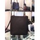 Prada Black Saffiano North South Double Medium Bag High