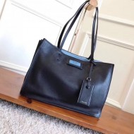 Prada Etiquette Tote Bag In Black Calf Leather High