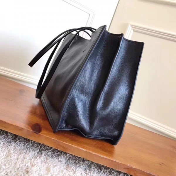 Prada Etiquette Tote Bag In Black Calf Leather High