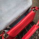 Prada Etiquette Bag In Red Calfskin With Metal Stud Trim High