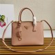 Prada Medium Galleria Bag In Saffiano Leather Pink High