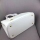 Prada Large Galleria Bag In Saffiano Leather White High