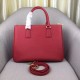 Prada Large Galleria Bag In Saffiano Leather Red High