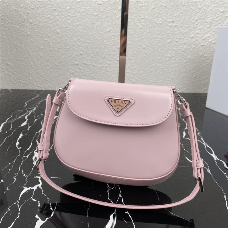 Prada Cleo brushed leather mini bag 1BH188 Pink High