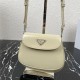 Prada Cleo brushed leather mini bag 1BH188 Yellow High