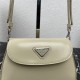 Prada Cleo brushed leather mini bag 1BH188 Yellow High