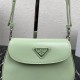 Prada Cleo brushed leather mini bag 1BH188 Green High