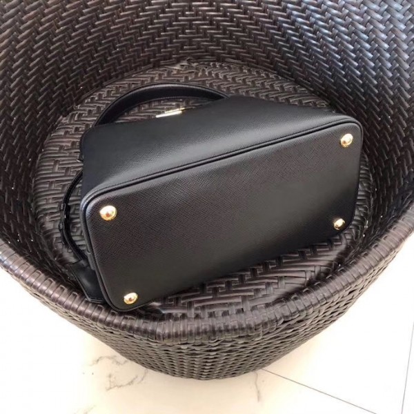 Prada Matinee Mini Bag In Black Saffiano Leather High