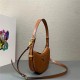 Prada Arqué leather mini shoulder bag 1BC199 Cognac High