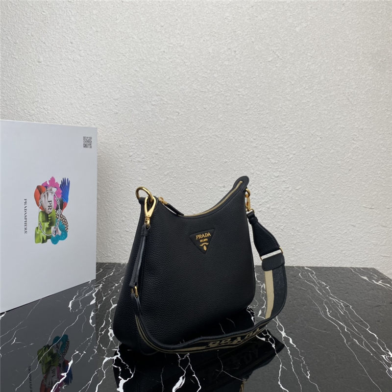 Prada Leather bag 1BC178 Black High