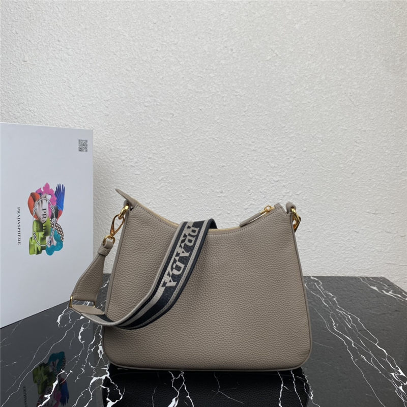 Prada Leather bag 1BC178 Grey High