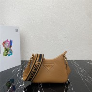 Prada Leather shoulder bag 1BH193 Camel High