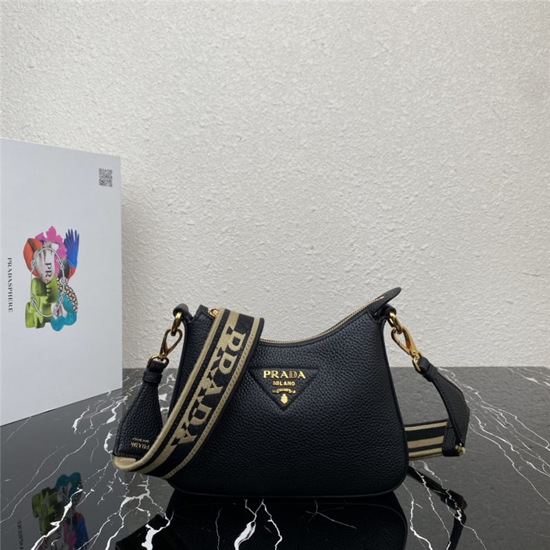 Prada Leather shoulder bag 1BH193 Black High