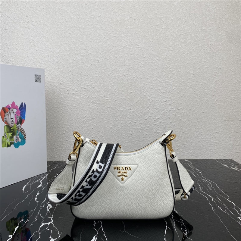 Prada Leather shoulder bag 1BH193 White High