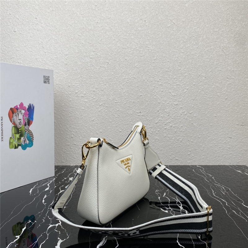 Prada Leather shoulder bag 1BH193 White High