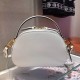 Prada Odette White Saffiano Leather Bag High