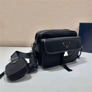 Prada Re-Nylon and Saffiano Leather Shoulder Bag High