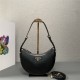 Prada Arqué leather shoulder bag 1BC194 Black High