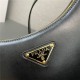 Prada Arqué leather shoulder bag 1BC194 Black High