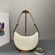 Prada Arqué leather shoulder bag 1BC194 White High