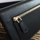 Prada Continental Wallet In Black Saffiano Leather High