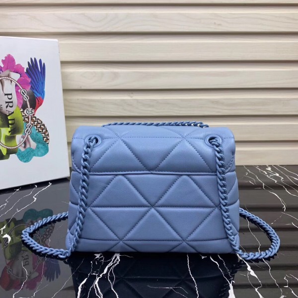 Prada Spectrum Small Bag In Sky Blue Nappa Leather High