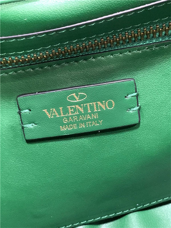 Valentino GARAVANI ROMAN STUD NAPPA CHAIN BAG Green High