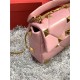 Valentino GARAVANI ROMAN STUD NAPPA CHAIN BAG Pink High