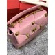 Valentino GARAVANI ROMAN STUD NAPPA CHAIN BAG Pink High