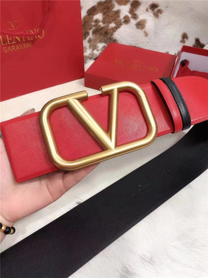 Valentino Reversible Belt 70MM Red/Black High