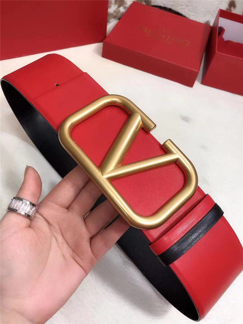 Valentino Reversible Belt 70MM Red/Black High