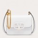 Valentino Small Vsling Shoulder Bag In White Calfskin High