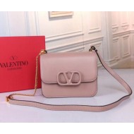 Valentino Small Vsling Shoulder Bag In Nude Calfskin High