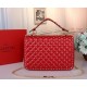 Valentino Large Free Spike Chain Bag Red High