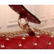 Valentino Large Free Spike Chain Bag Red High