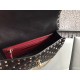 Valentino Spike Medium Bag Lambskin Black High