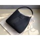 Valentino Vsling Hobo Bag In Black Grainy Calfskin High