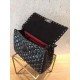 Valentino Spike Medium Bag Crinkled Lambskin Black High