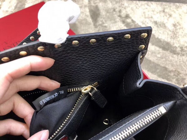 Valentino Black Medium Top Handle Bag High