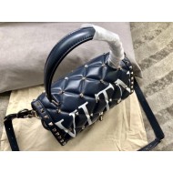 Valentino Garavani Quilted Candystud Bag Blue VLTN High