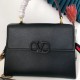 Valentino Vsling Handbag In Black Grainy Calfskin High