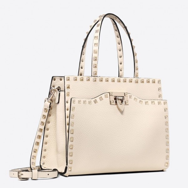 Valentino White Small Top Handle Bag High