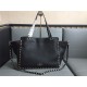 Valentino Medium Tote In Black Grain Calfskin High