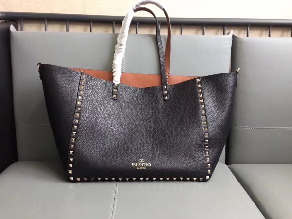 Valentino Noir Medium Reversible Tote Bag High