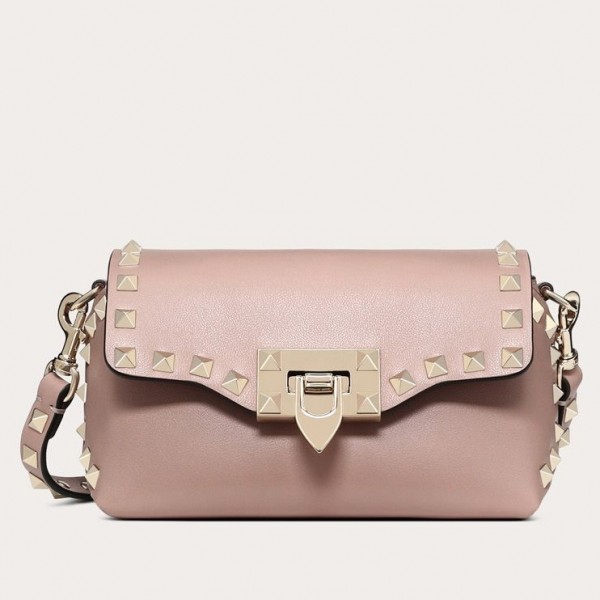 Valentino Mini Crossbody Bag In Poudre Calfskin High