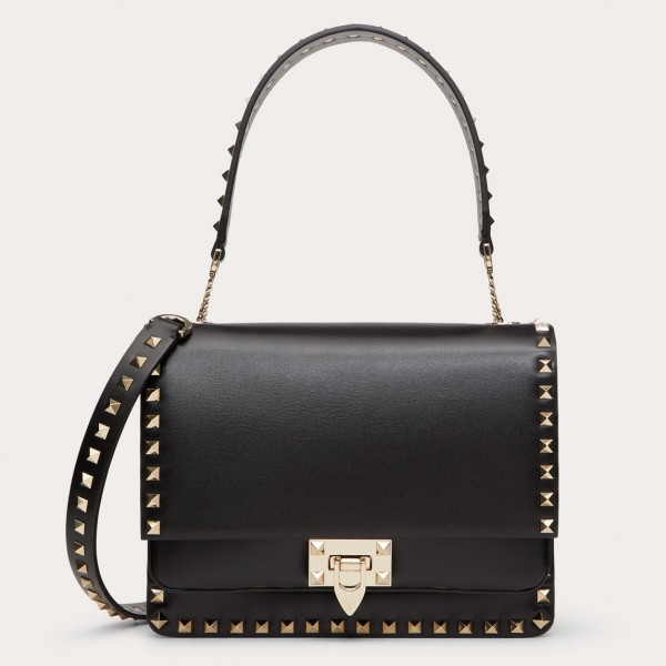 Valentino Crossbody Bag In Black Calfskin High