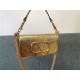 Valentino Garavani MINILOCO Crossbody Bag Calfskin Leather Gold High